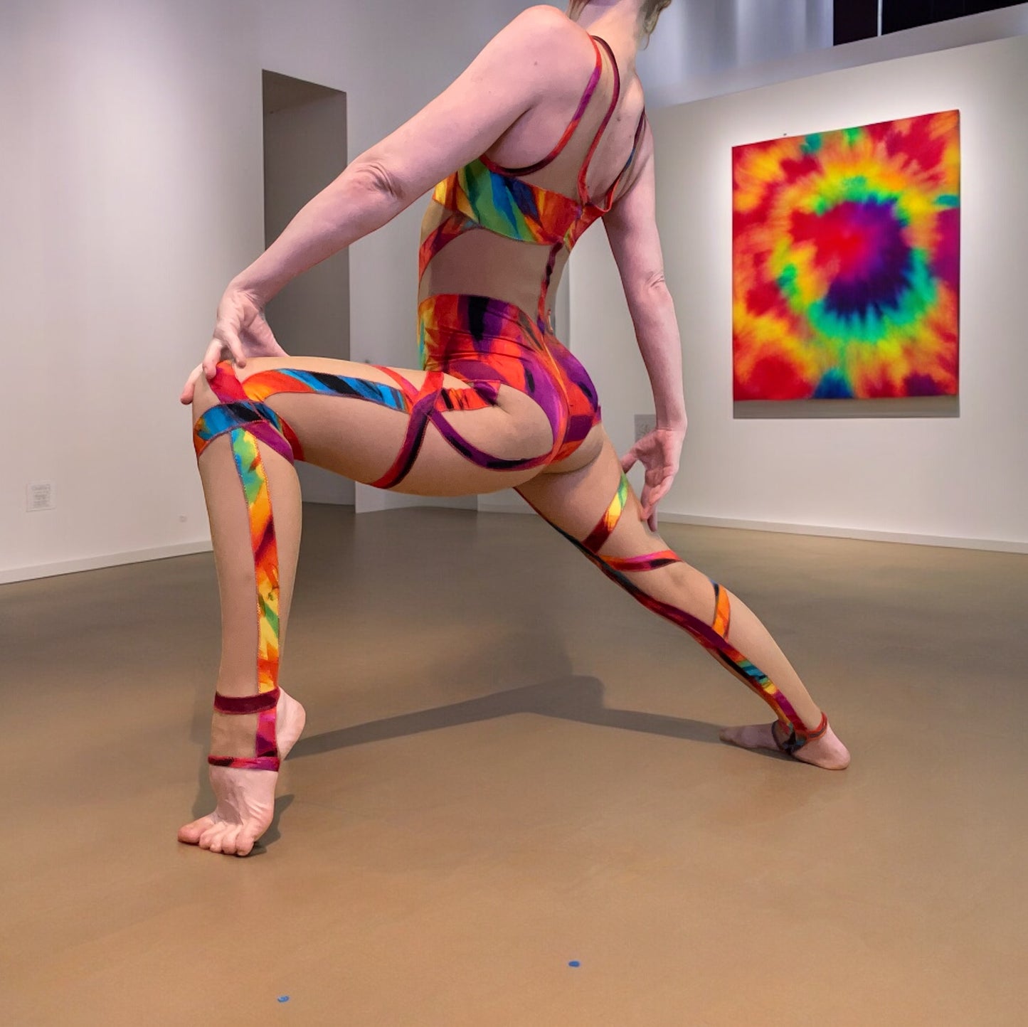 Color Splash Edge Line Bodysuit 🌈