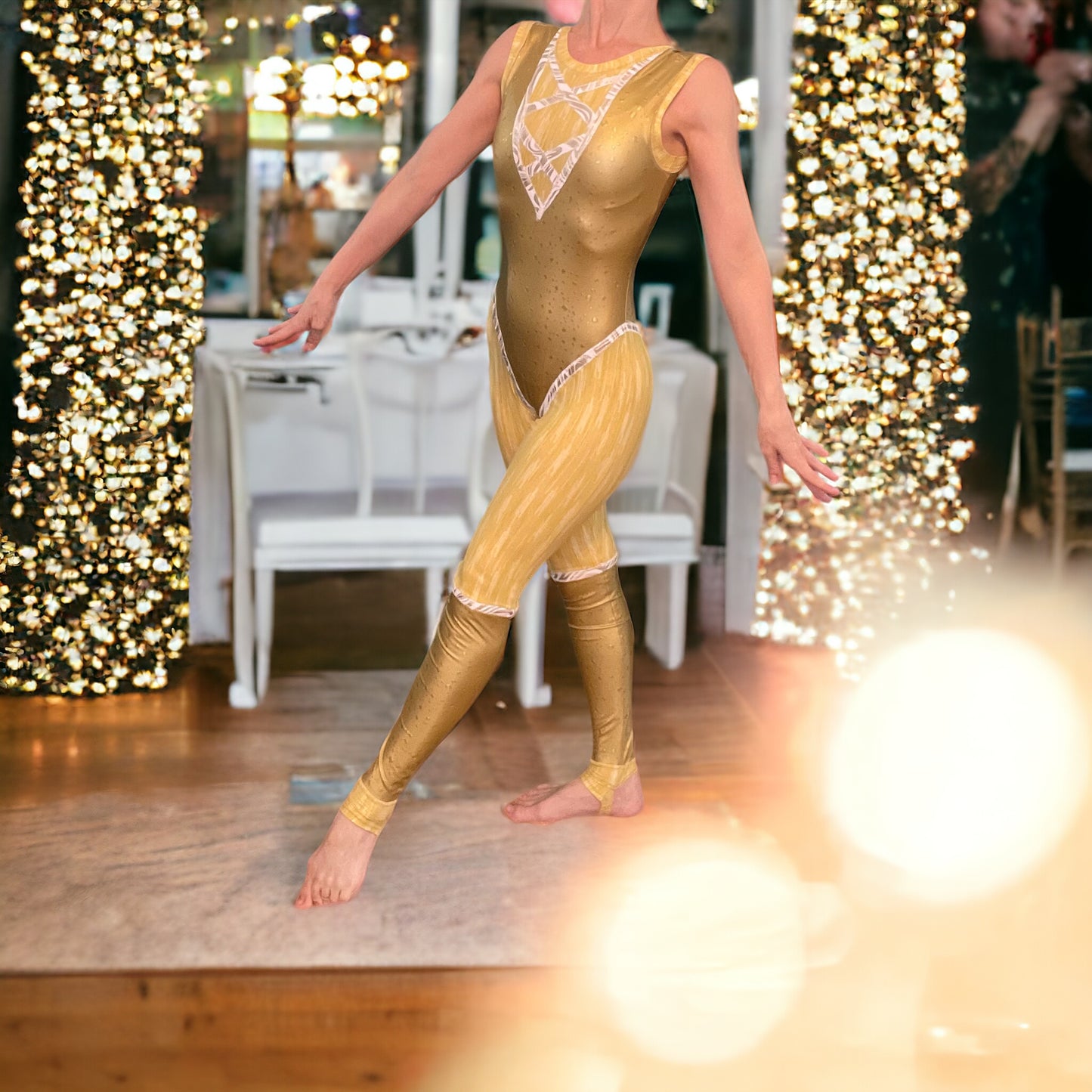 ✨Golden Glamour Unitard✨