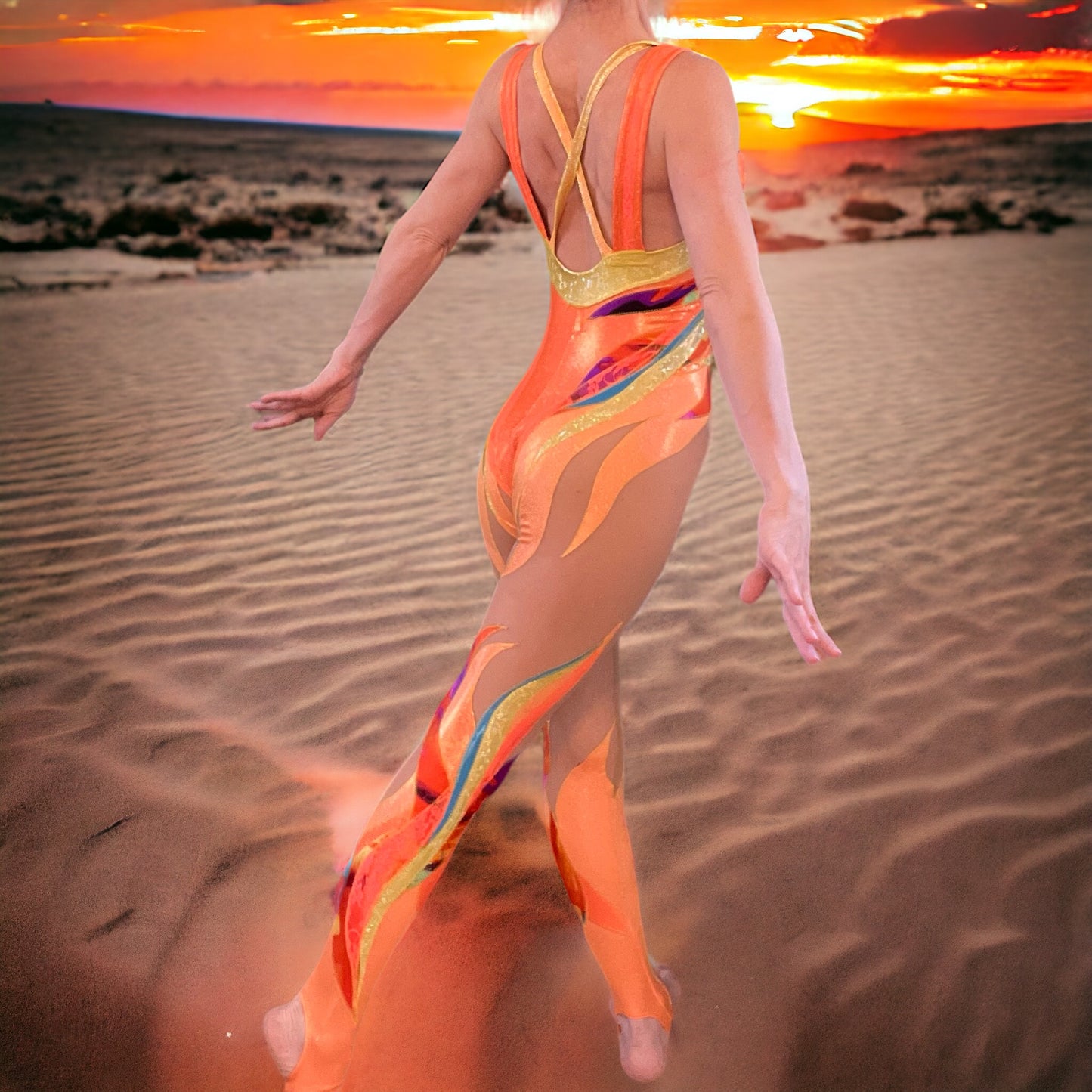🔥Fire Phoenix Unitard and Tailcoat🔥