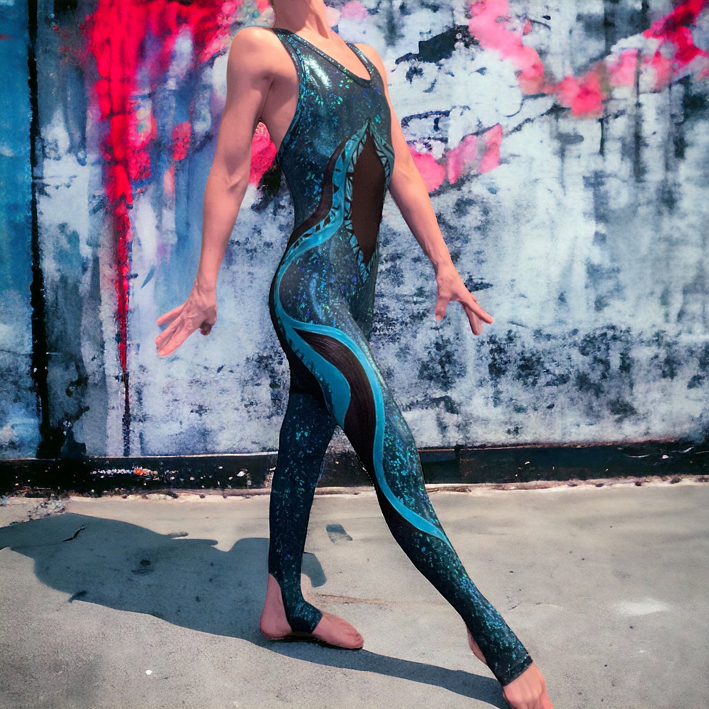 Turquoise Unitard