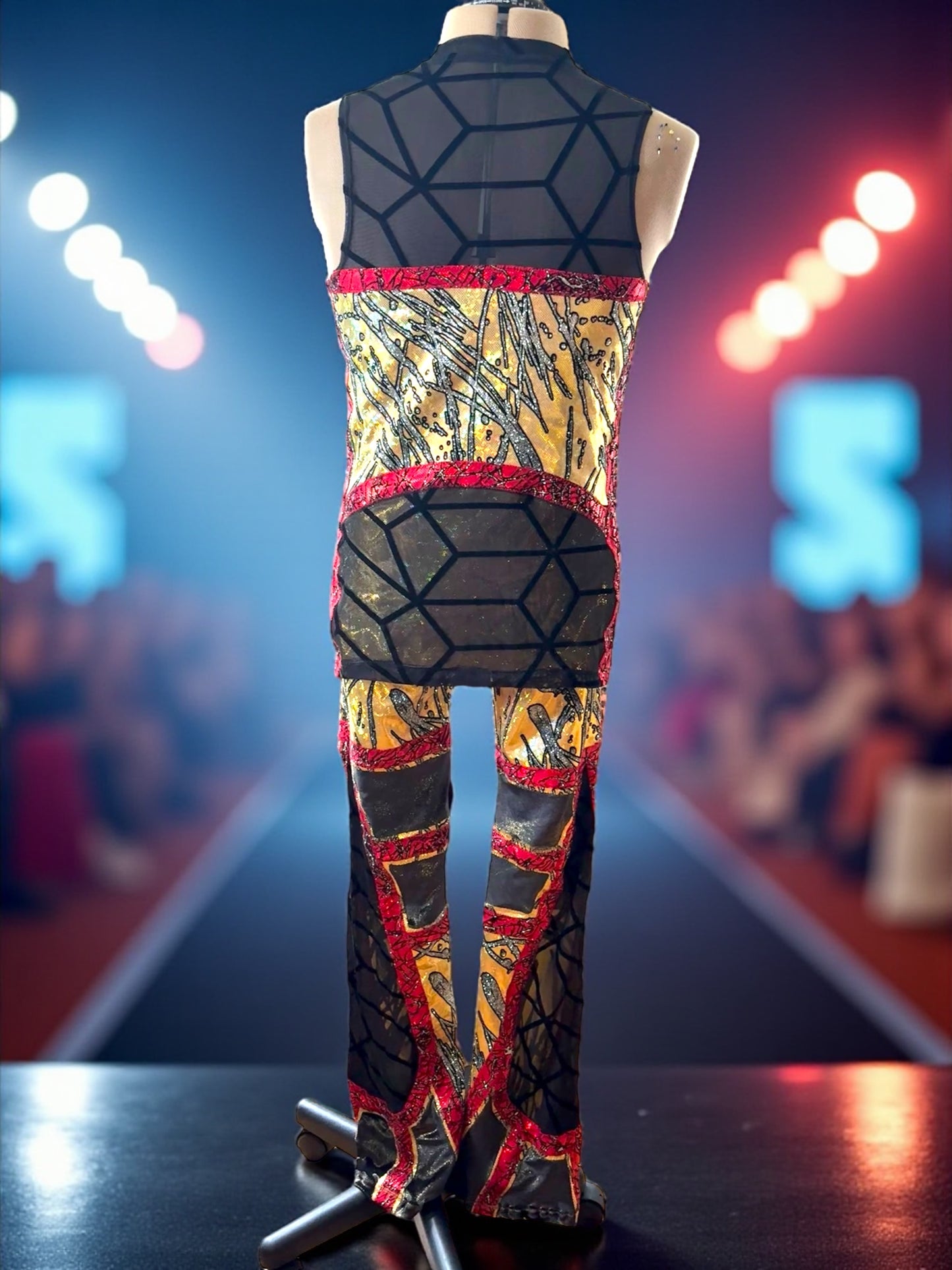 Abstract Gold & Black