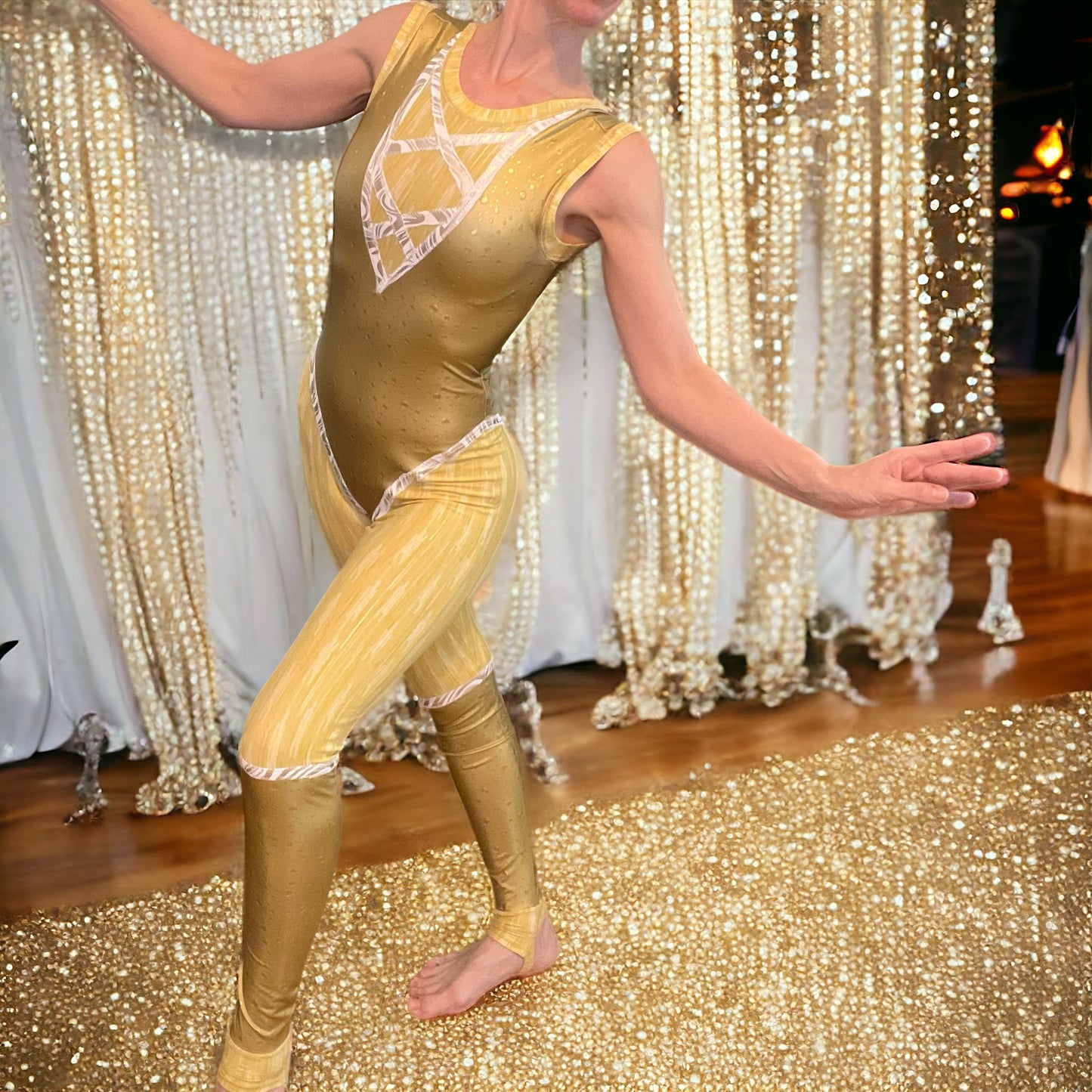 ✨Golden Glamour Unitard✨