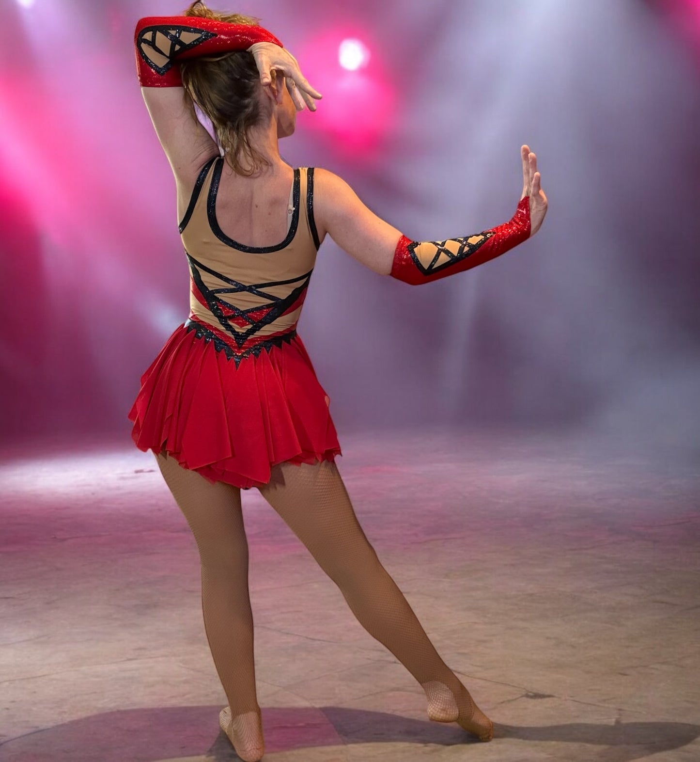 Red & Black Custom Dress