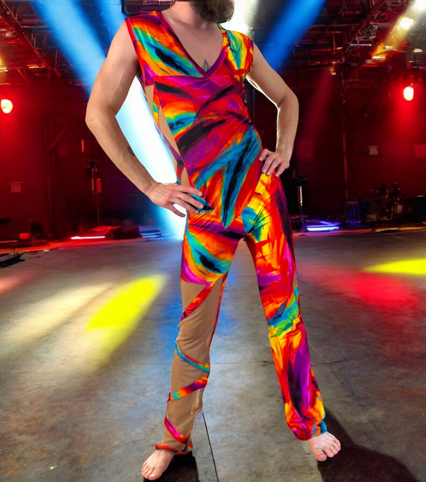 Color Splash Bootleg Suit