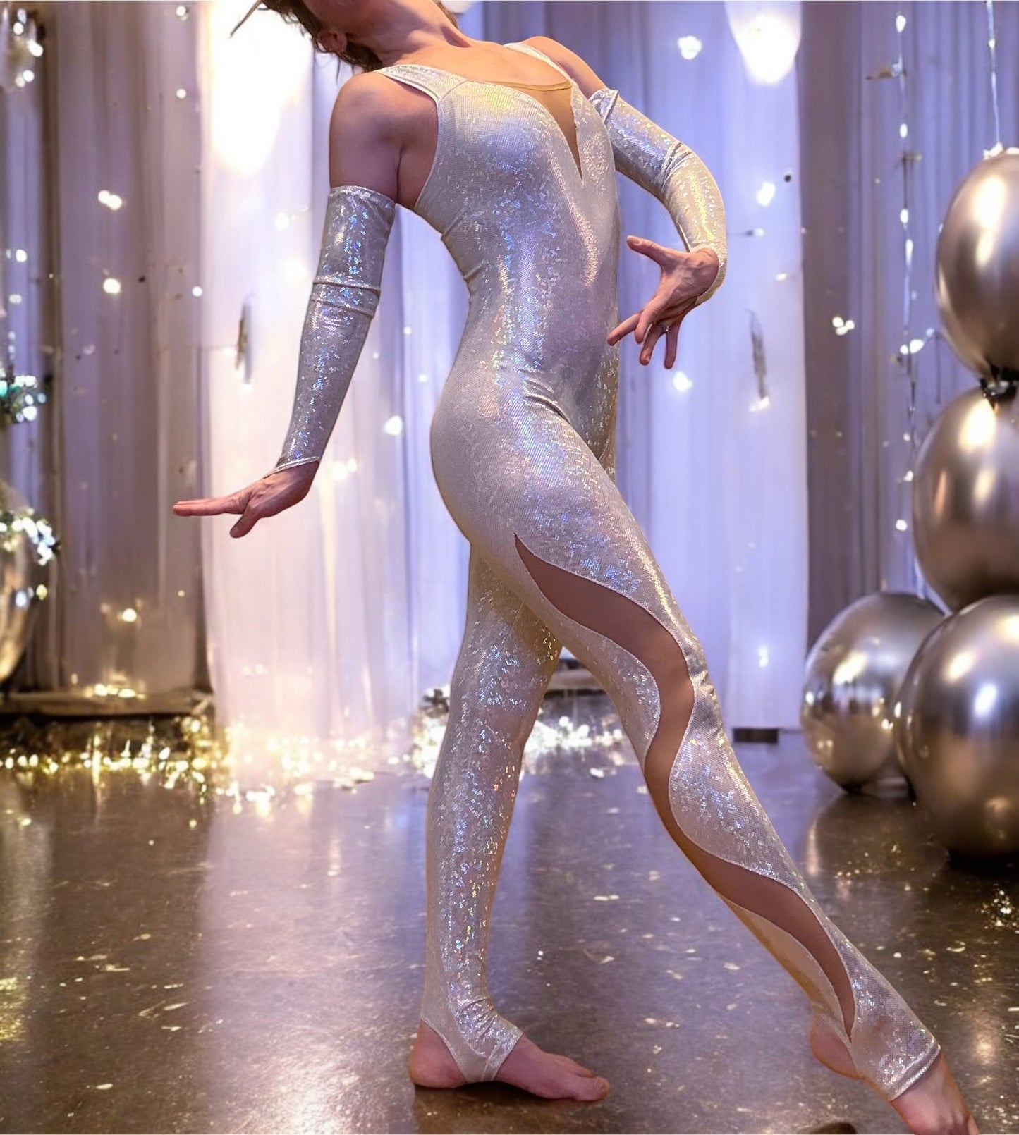 Sultry Silver Suit