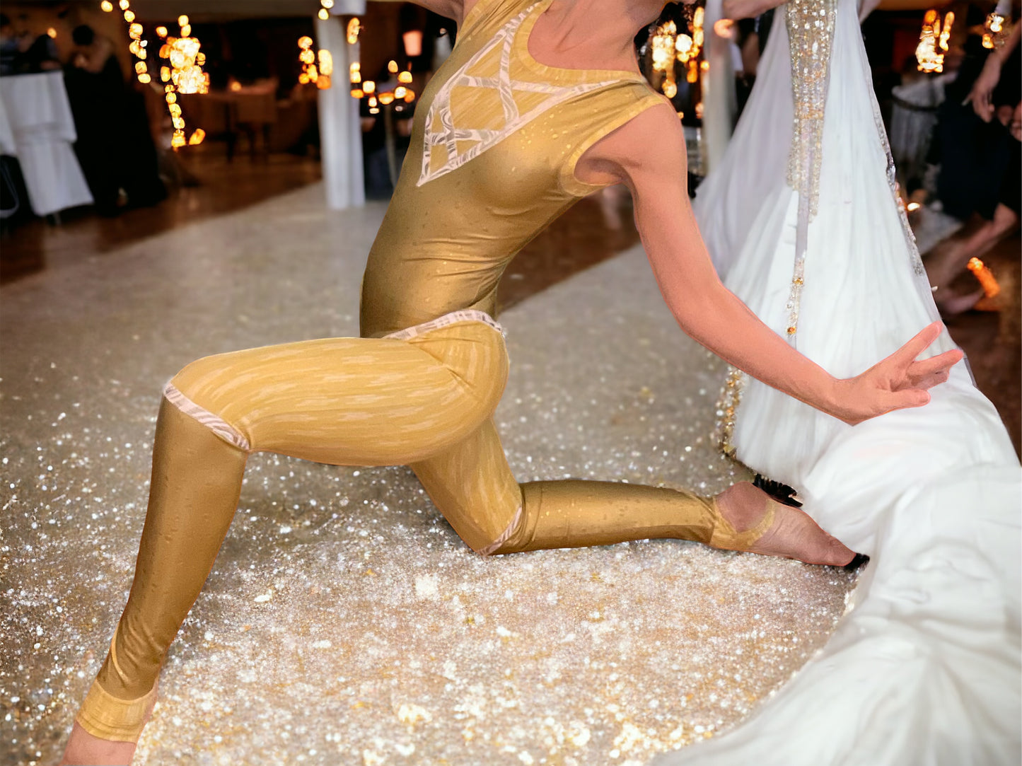 ✨Golden Glamour Unitard✨