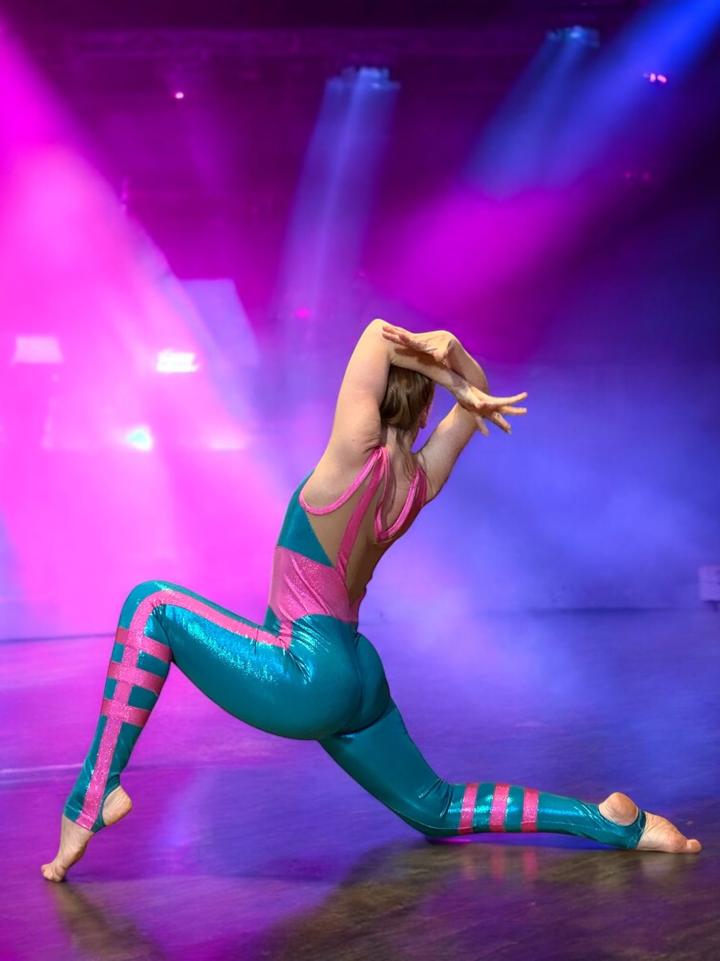Pink & Turquoise Bodysuit
