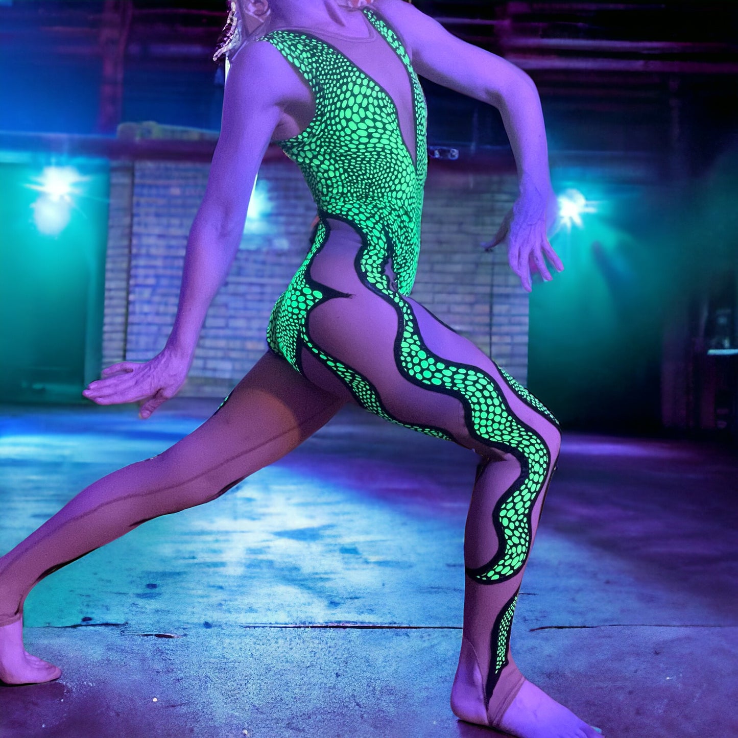 ✨🦎Glow Pop Chameleon Bodysuit🦎✨