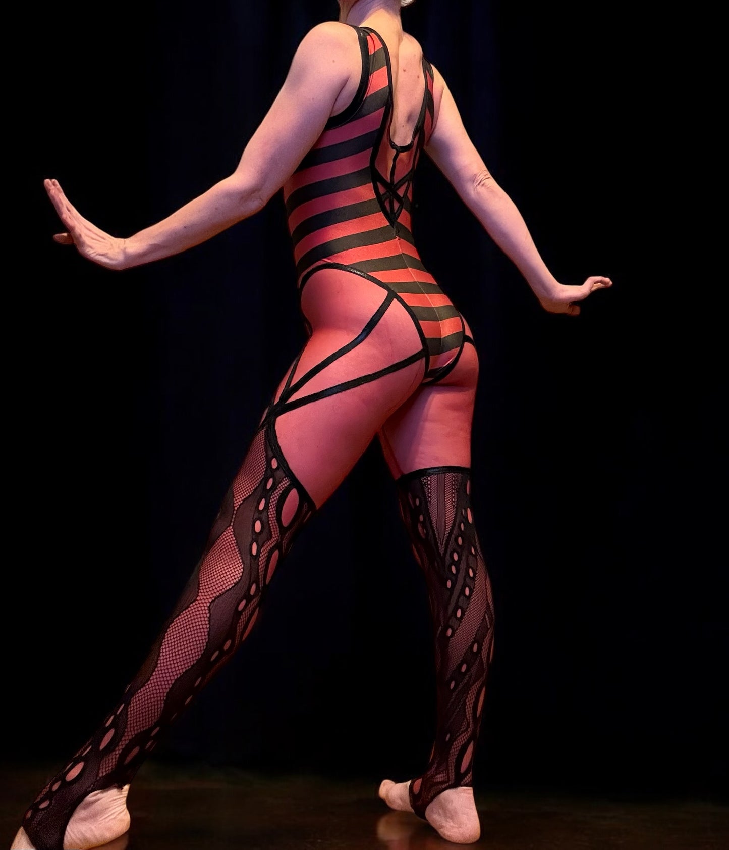 Red Stripe Cabaret Suit