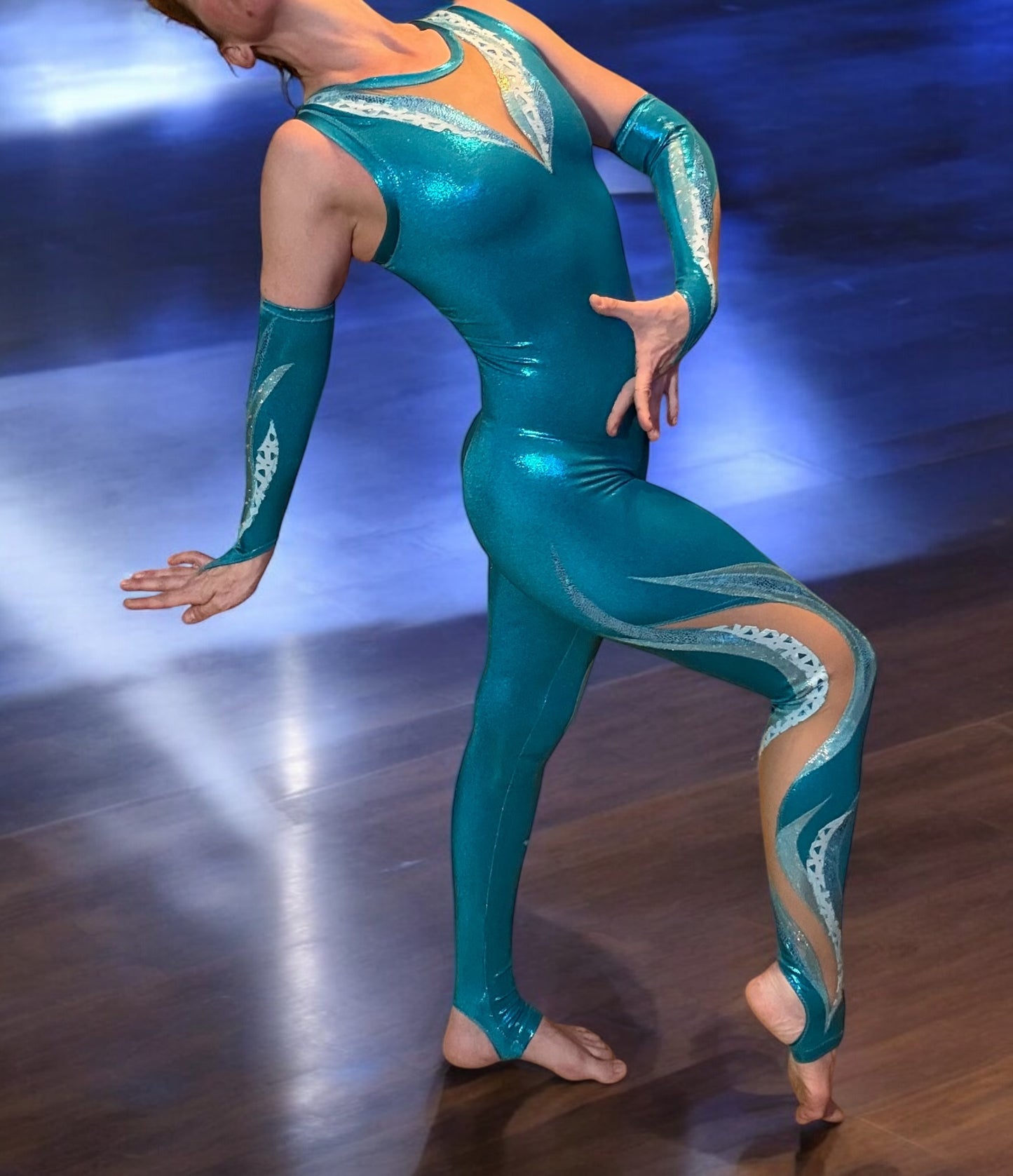 Custom Turquoise Bodysuit