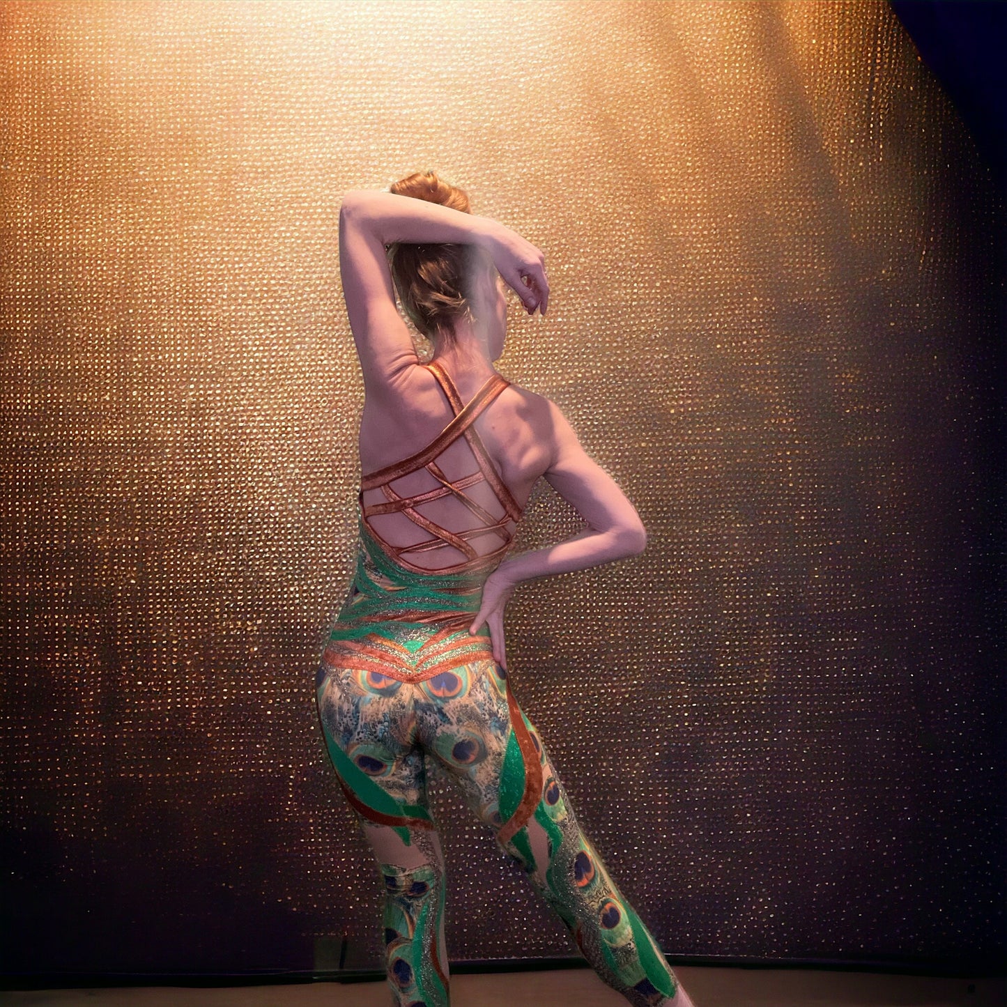 Golden Peacock Unitard