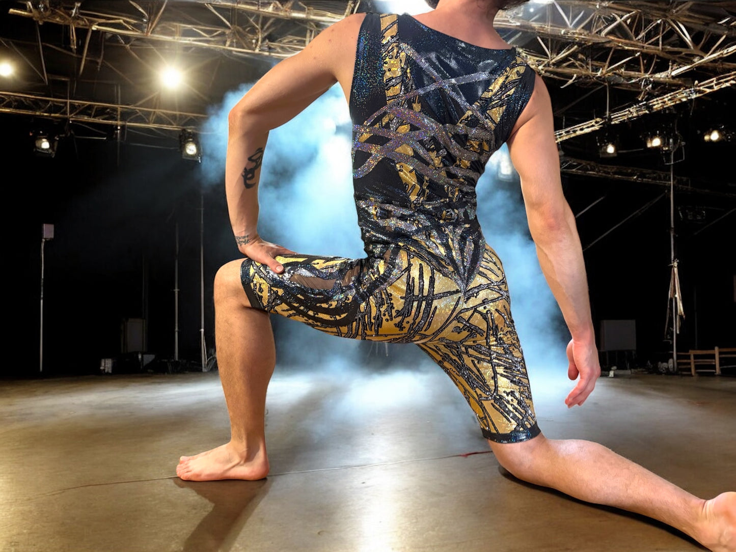 Gold Shortie Unitard ✨