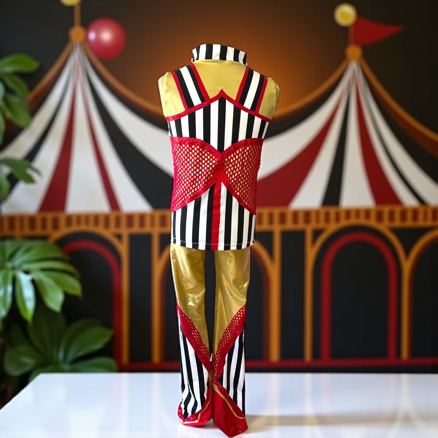 Red & Gold Circus Stripes Set