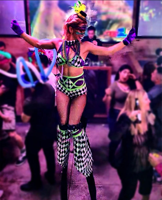 Mardi Gras Stilt Costume