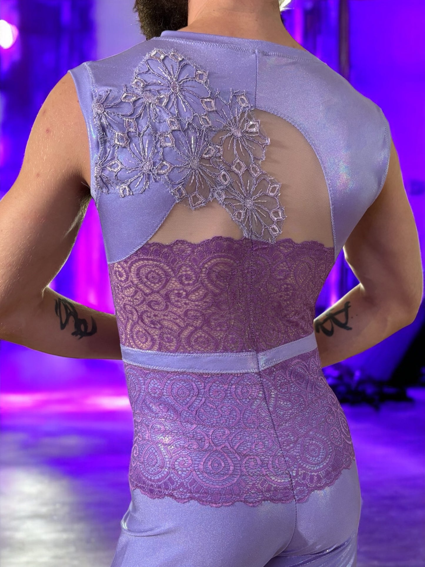 Lilac Bootleg Bodysuit