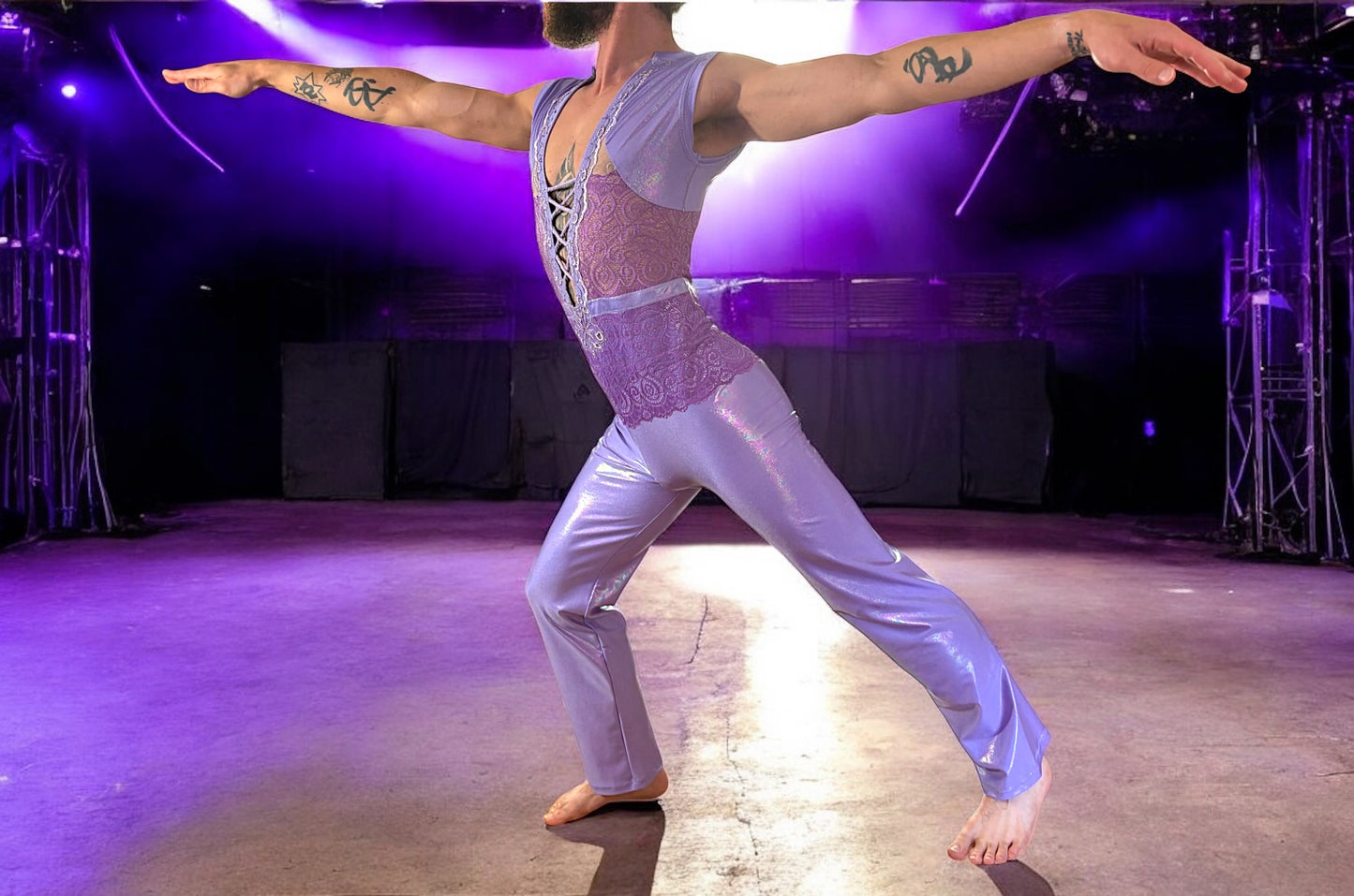 Lilac Bootleg Bodysuit