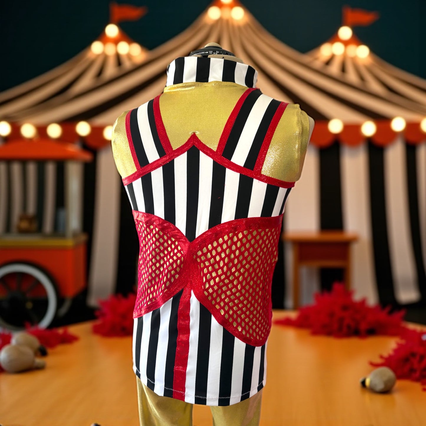 Red & Gold Circus Stripes Set