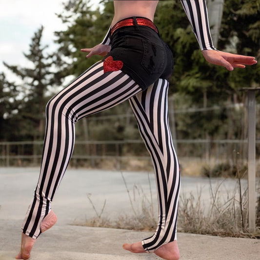 Black Denim Circus Shorts