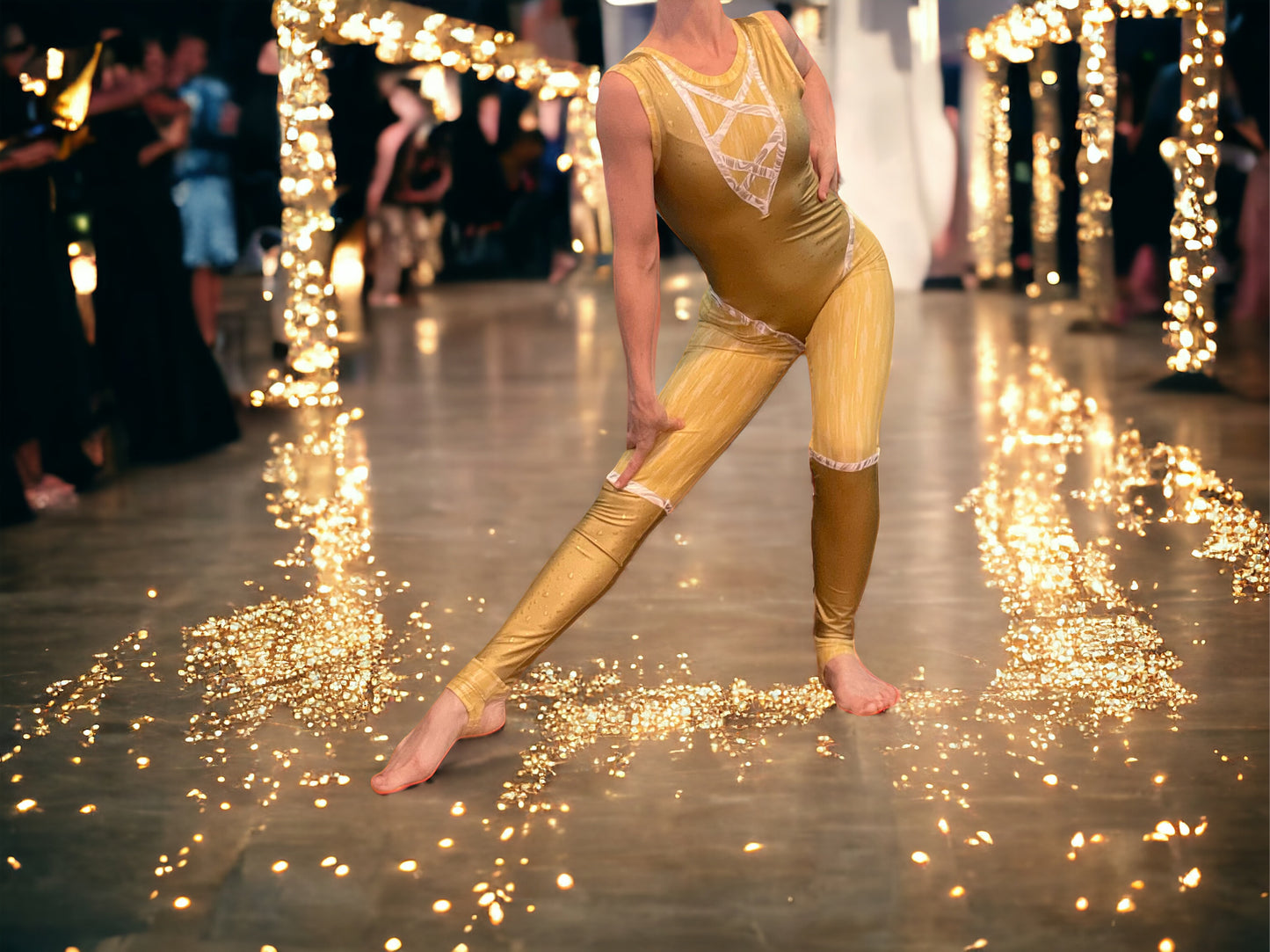 ✨Golden Glamour Unitard✨
